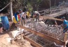 Menyambung Asa di Atas Sungai Mbawang Jembatan Beton Penghubung Dua Dusun Mulai Dibangun
