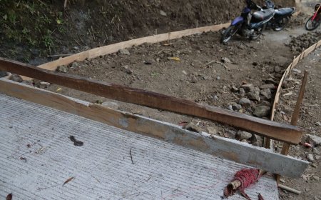 Lima Hari Pascapembukaan TMMD Pembangunan Rabat Beton di Gumelem Kulon Capai 14 Persen
