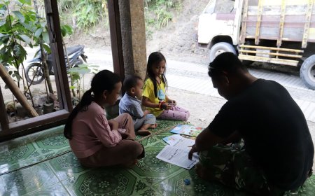 Pratu Brian Sitorus Menebar Ilmu untuk Generasi Desa