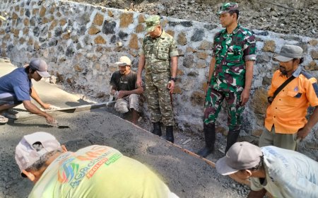 Dandim Banjarnegara Tinjau Progres TMMD Reguler ke-129