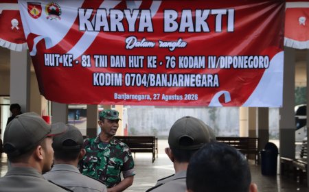 HUT ke-81 TNI dan HUT ke-76 Kodam IV Diponegoro Gotong Royong Jadi Wujud Pengabdian TNI kepada Rakyat