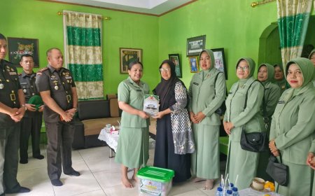 HUT ke-65 Korem 071 Wijayakusuma Dandim Banjarnegara Anjangsana Jalin Silaturahmi dengan Ibu Kuat Triono