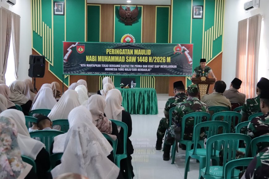 Maulid Nabi 1448 H Kodim 0704 Banjarnegara Mantapkan Tekad Perkuat Pengabdian kepada Rakyat